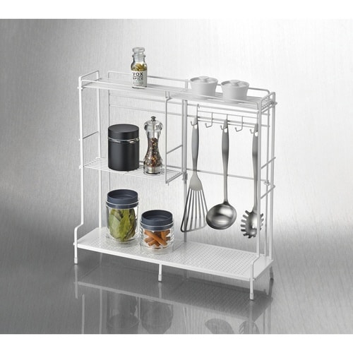 コンロサイドラック フック付き Flowto