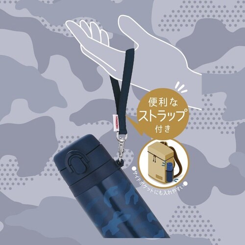 サーモス 水筒 550ml ステンレス ネイビー