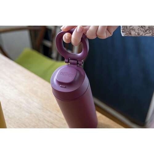 サーモス 水筒 500ml 取っ手付き パープル