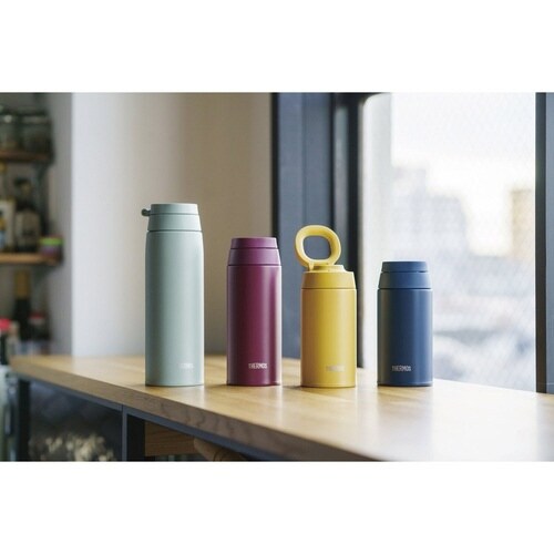 サーモス 水筒 500ml 取っ手付き パープル