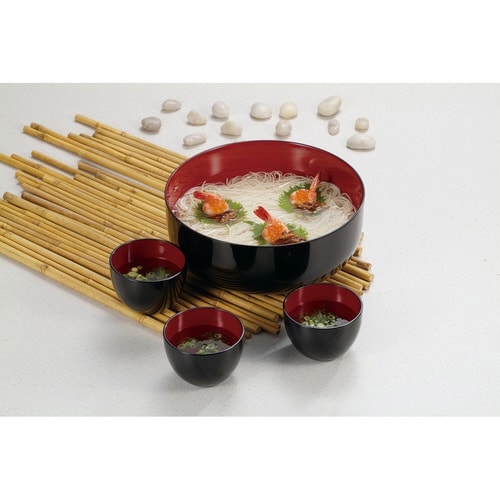 そうめんセット 3人用 黒内朱 プラスチック