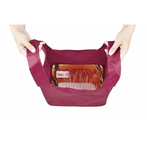 サーモス エコバッグ ポケットバッグ ワインレッド