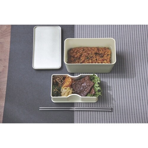 弁当箱 コレト ランチボックス 本体 深 アルミ風