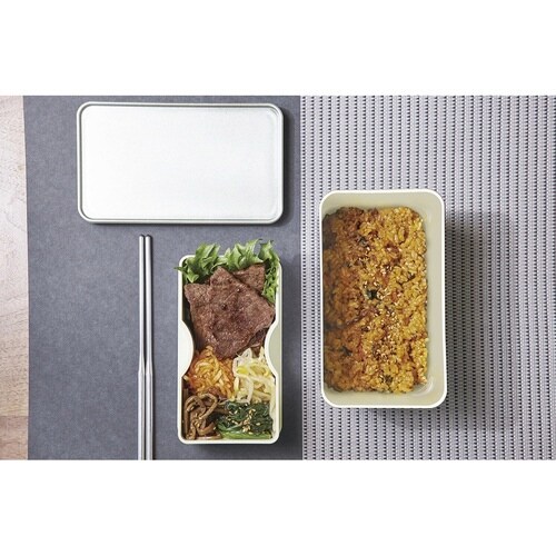 弁当箱 コレト ランチボックス 本体 深 アルミ風