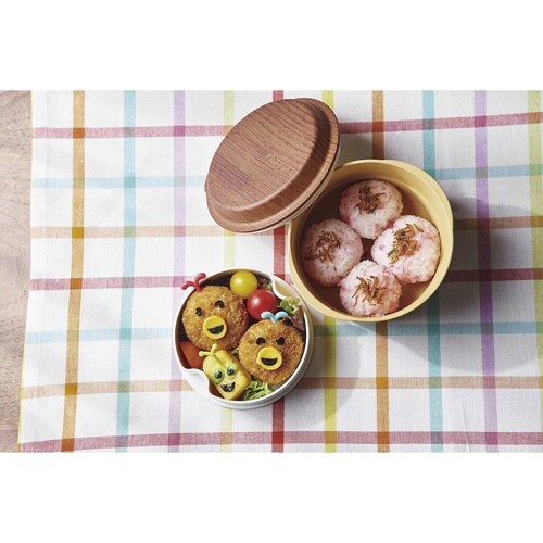 弁当箱コレトランチポット深ふわ木風×なべ風×2