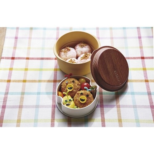 弁当箱コレトランチポット深ふわ木風×なべ風×2