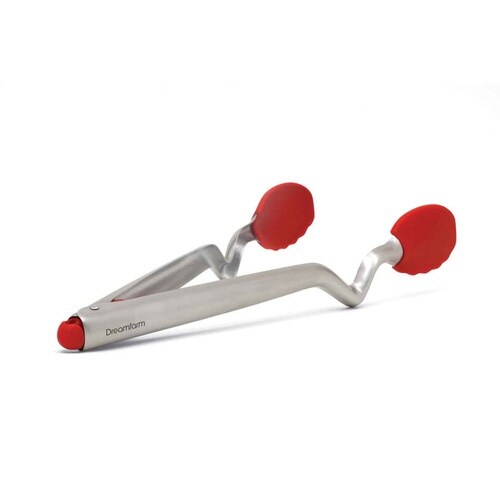 スチールsiliconトング M レッド