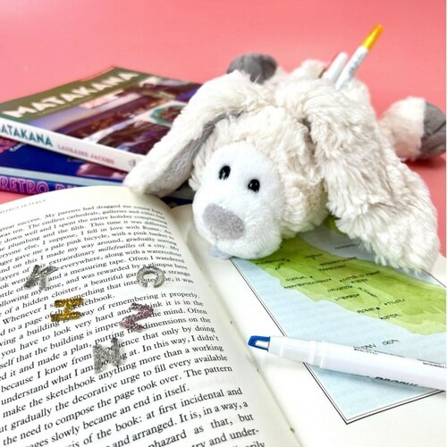 筆箱 フィギュアポーチ NICI ユキウサギ×2