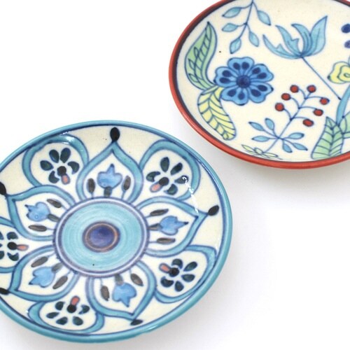 豆皿 11.5cm プリヤ ブルーフラワー