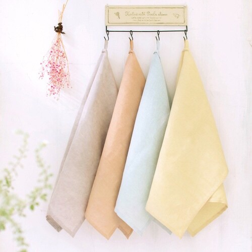 キッチンクロス綿麻ミッティダイマリーゴールド×2