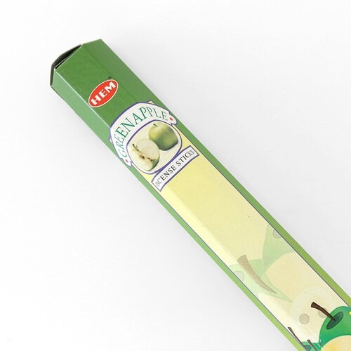 お香 HEM 六角 グリーンアップル スティック
