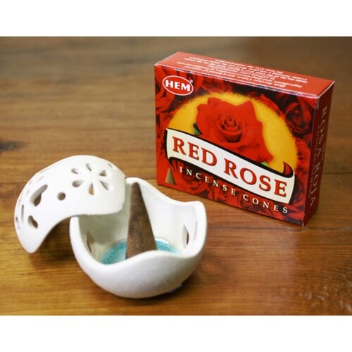 お香 HEM コーン レッドローズ