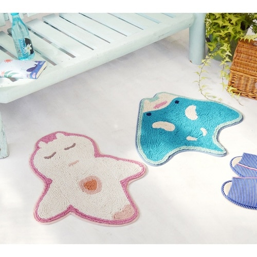 玄関マット 室内用 約45×55cm マンタ