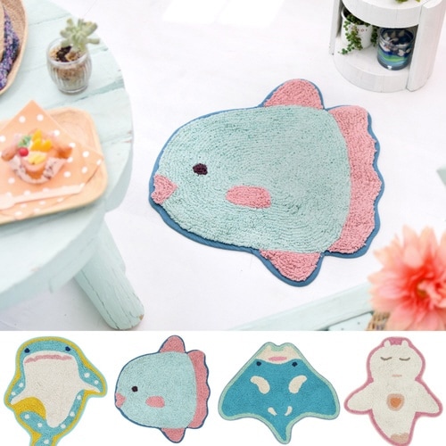 玄関マット 室内用 約45×55cm マンタ