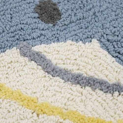 玄関マット 室内用 約45×55cm クジラ