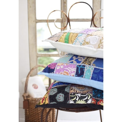 クッションカバー グレイッシュブルー