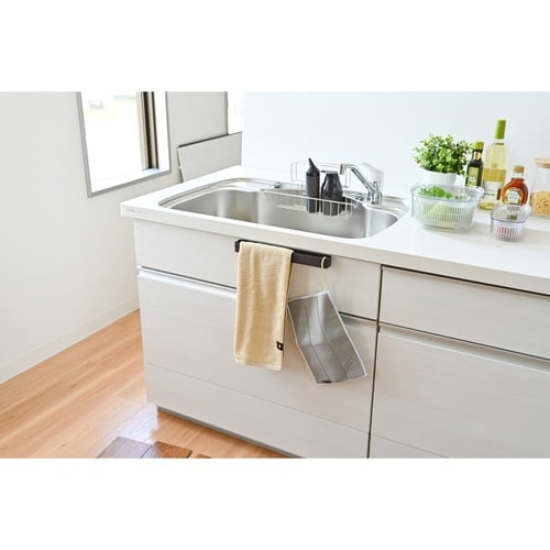 タオルハンガー キッチンタオルハンガー ブラウン