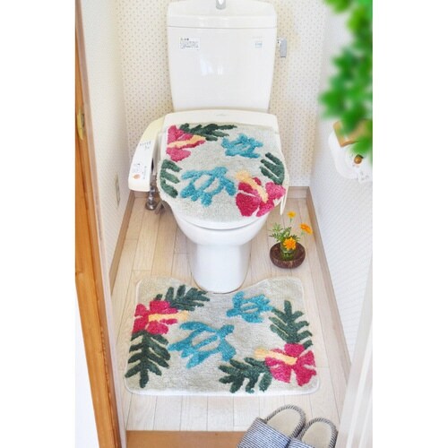 トイレマット 蓋カバー セット ワレアホヌ