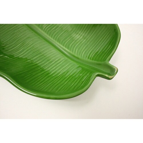 トレー 32cm バナナリーフ グリーン×2