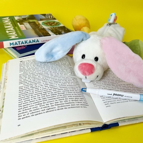 筆箱 フィギュアポーチ レインボーラビット×2