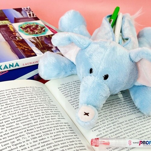 筆箱 フィギュアポーチ ブルーエレファント×2