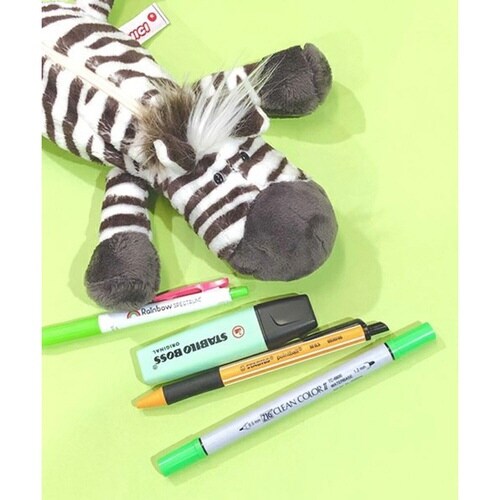 筆箱 フィギュアポーチ NICI ゼブラ×2