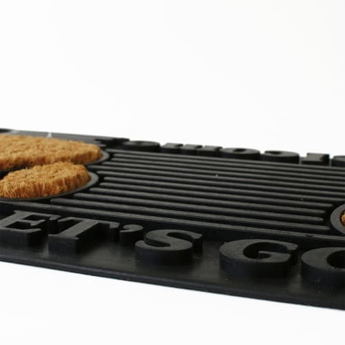 玄関マット屋外兼用ラバー30×60cm肉球×2