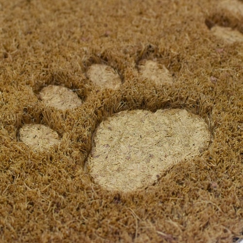 玄関マット コイヤーマット 40×60 あしあと