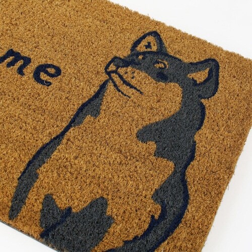 玄関マット 屋外兼用 コイヤー キリッと柴犬