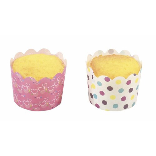 マフィン型 12枚入り 6cm しゃぼんハート