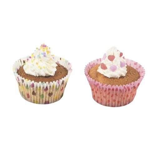 カップケーキ型 50枚入り 7cm しゃぼんハート