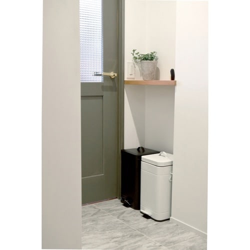 ゴミ箱 12L Galva ペダル式 ホワイト