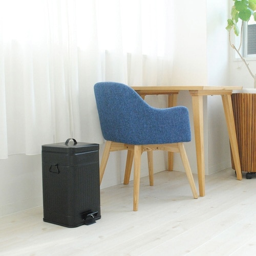 ゴミ箱 12L Galva ペダル式 ブラック