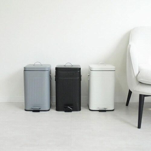 ゴミ箱 12L Galva ペダル式 ブラック