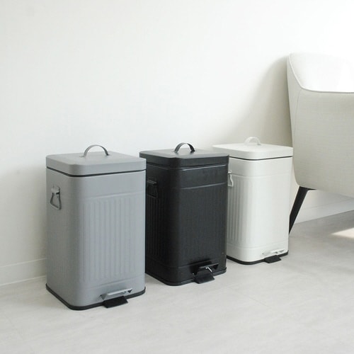 ゴミ箱 12L Galva ペダル式 ブラック