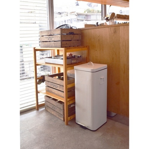 ゴミ箱 30L Galva ペダル式 ホワイト