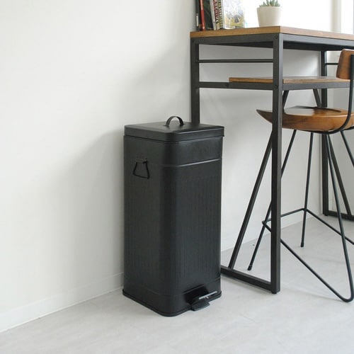 ゴミ箱 30L Galva ペダル式 ブラック