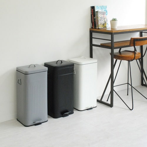 ゴミ箱 30L Galva ペダル式 ブラック