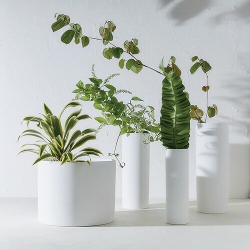 花瓶 AYA フラワーベース ロング M ホワイト