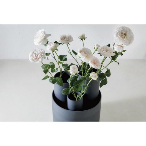 花瓶 AYA フラワーベース ロング L ブラック