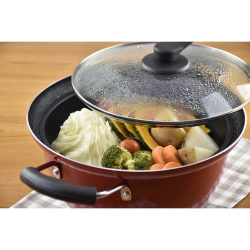 蒸し料理鍋 24cm IH対応 にこみーな