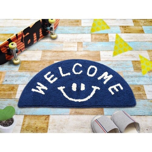 玄関マット 室内用 35×70cm ネイビー