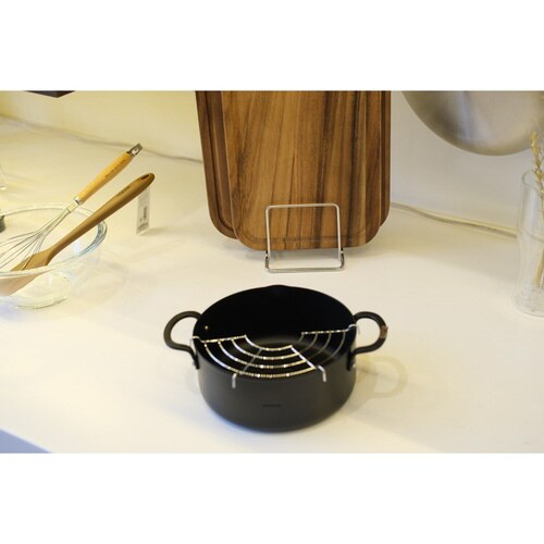 天ぷら鍋 18cm 鉄製 チーノ 網付き×2