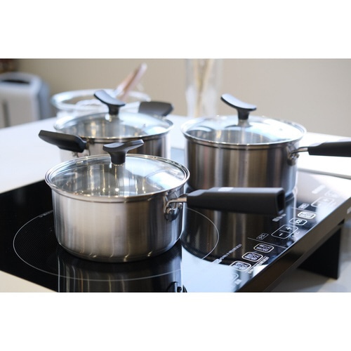 両手鍋 18cm IH対応 チーノ ステンレス製