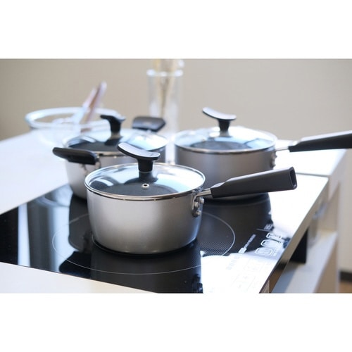 両手鍋 18cm IH対応 チーノ フッ素加工