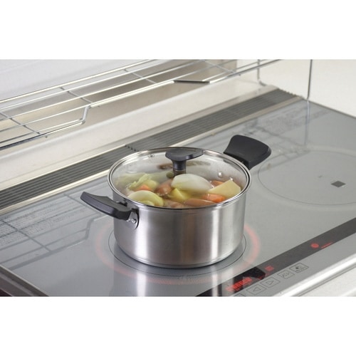 両手鍋 18cm IH対応 チーノ フッ素加工