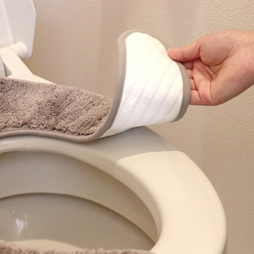 便座シート 吸着 吸着べんざシート ブラウン×2