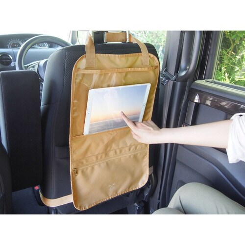 シートバックポケット 車 matka ベージュ×2