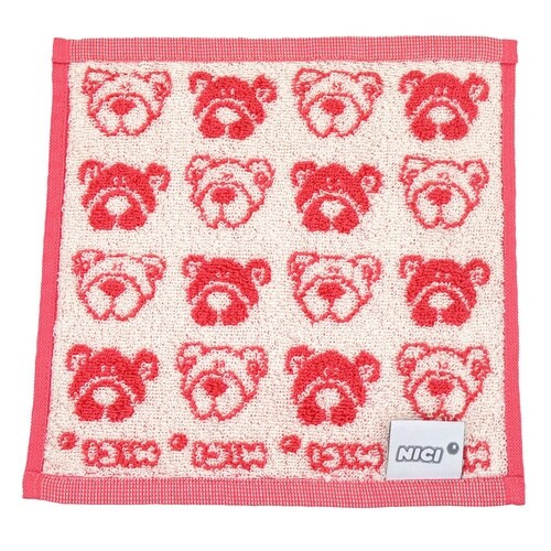 ハンドタオル NICI ニキ ラブベア(ピンク)
