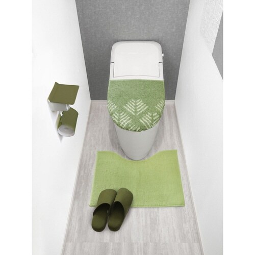 トイレマット 50×60cm ナチュラル グリーン